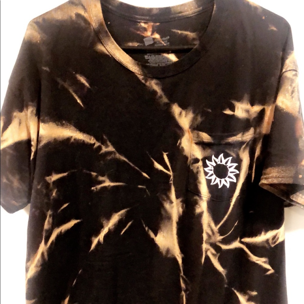 Hippie acid wash t shirt
